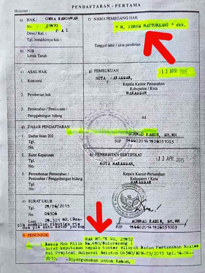 5 Unsur Pidana dan 29 Pelanggaran Hukum di Balik SHGB Indogrosir–Salim Group Makassar