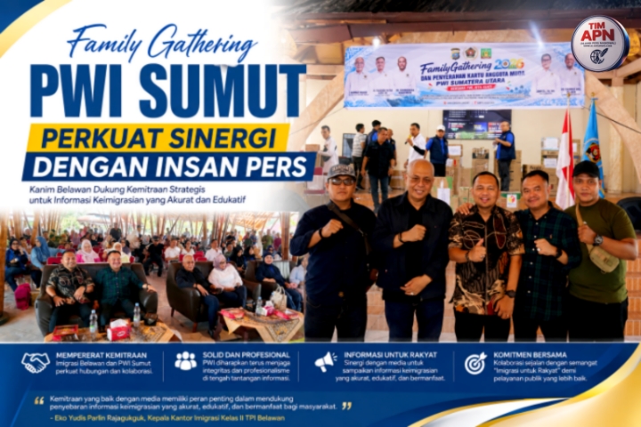 Silaturahmi dan kolaborasi menjadi fondasi penguatan kemitraan Imigrasi Belawan dengan insan pers.